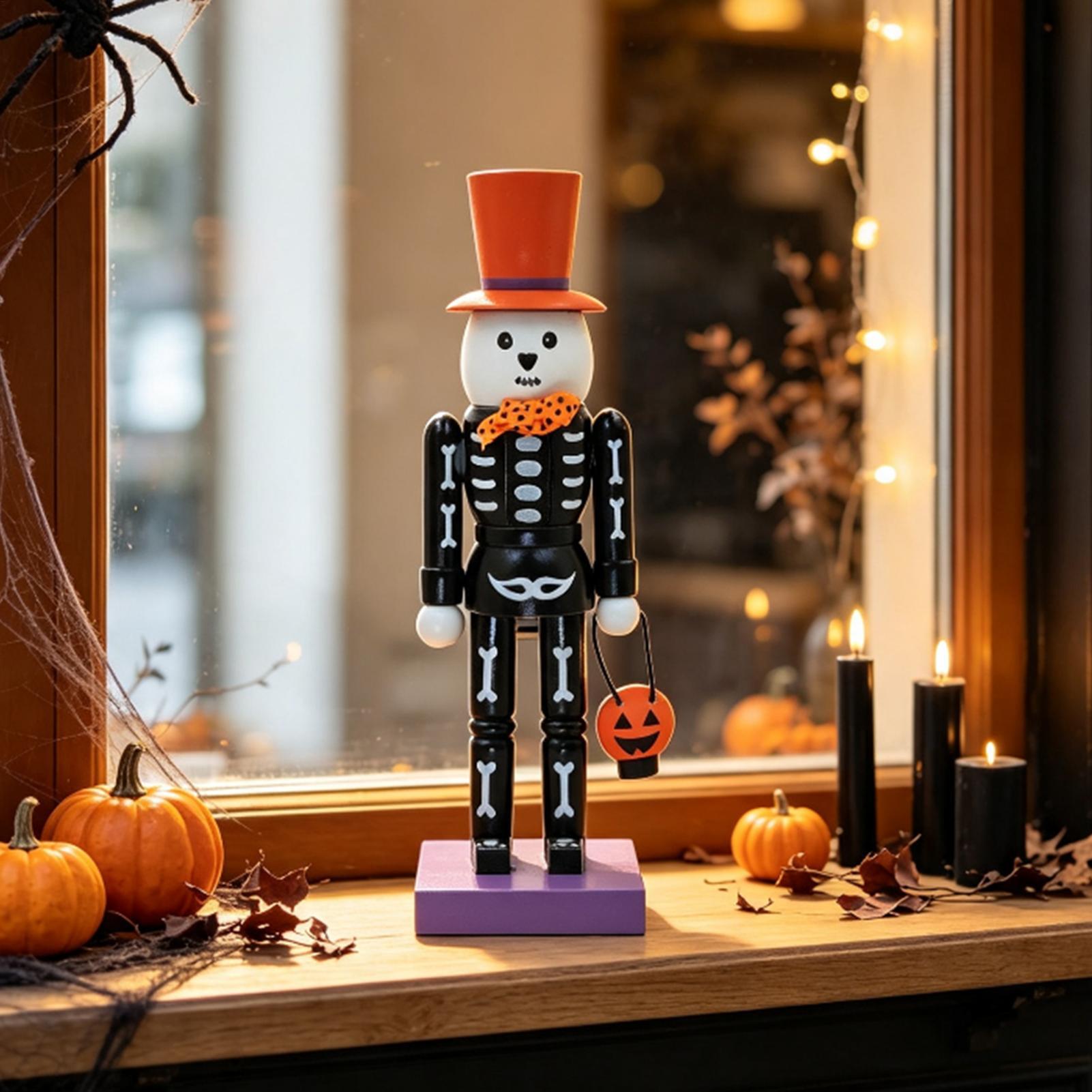 Halloween Nutcrackers Wooden S - Nutcracker Figurine 评论和价格