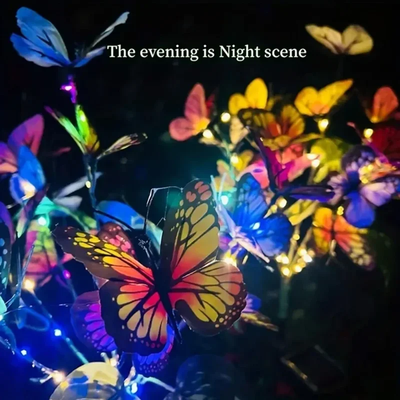 Solar LED Butterfly Garden Lig - Christmas Lights Outdoor 评论和价格