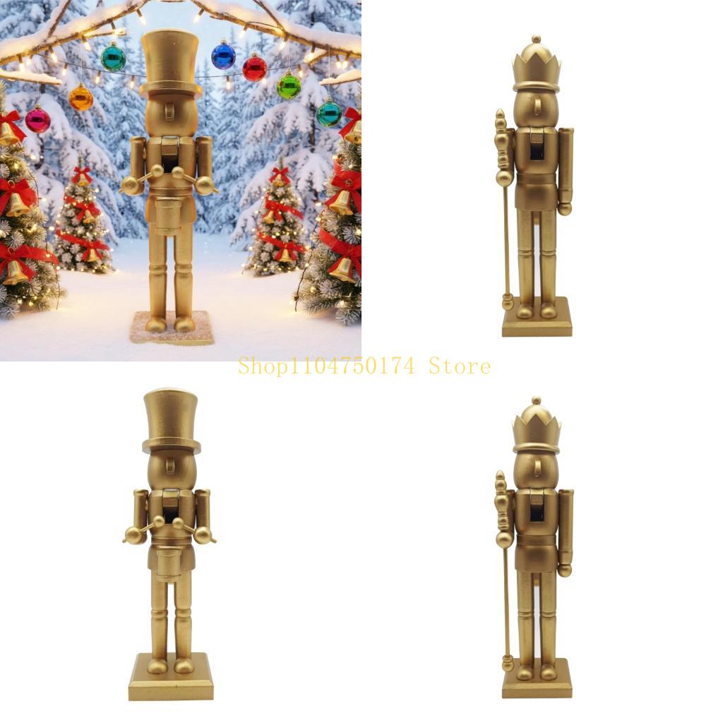 Christmas Mantels Decors, Gold - Nutcracker Figurine 评论和价格