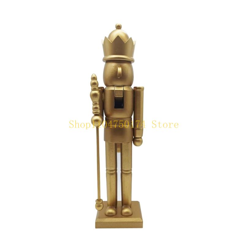 Christmas Mantels Decors, Gold - Nutcracker Figurine 评论和价格