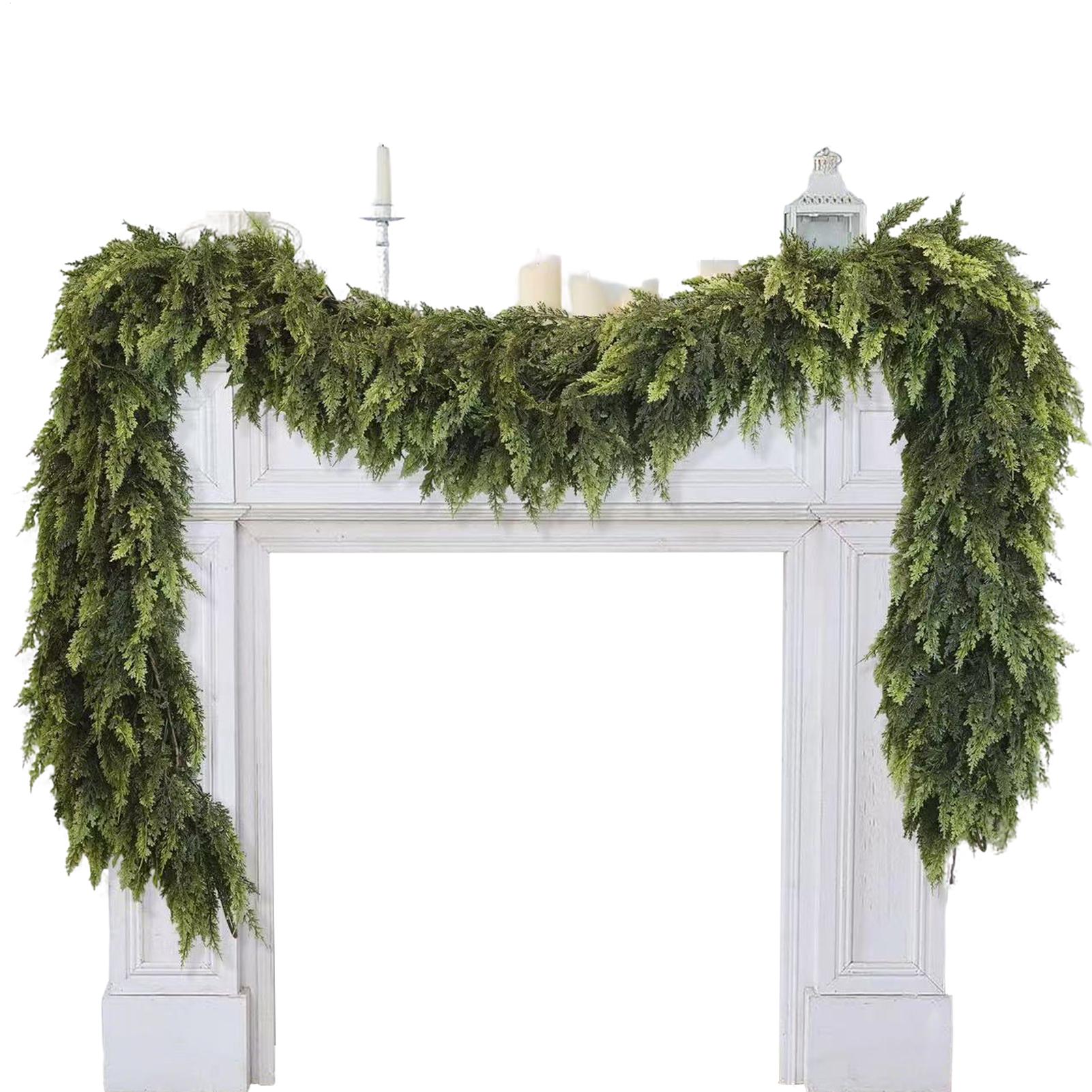 Christmas Garlands Artificial  - Christmas Wreath Fake 评论和价格