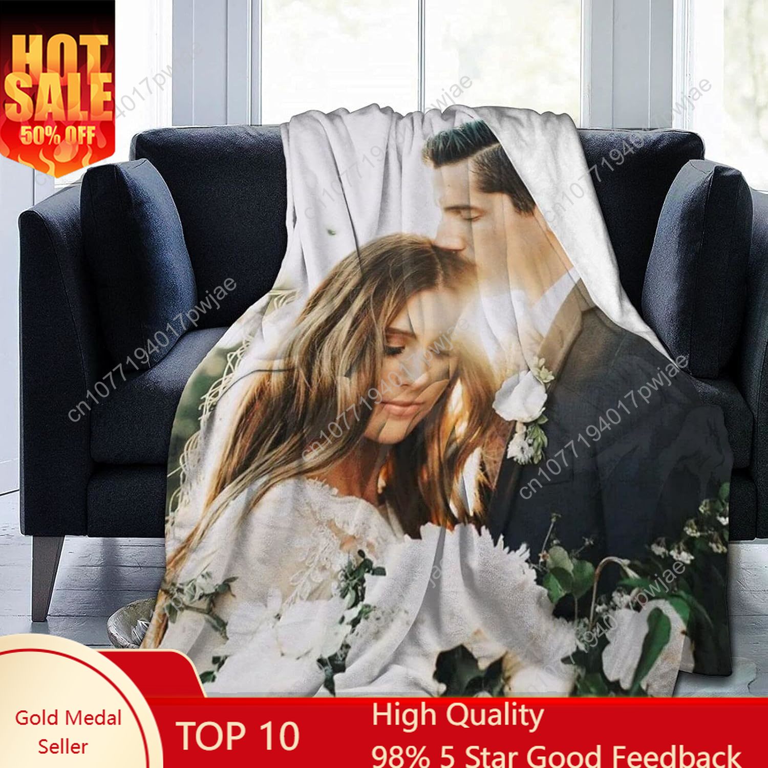 Custom Blanket with Photos Tex - Christmas Throw Blanket 评论和价格