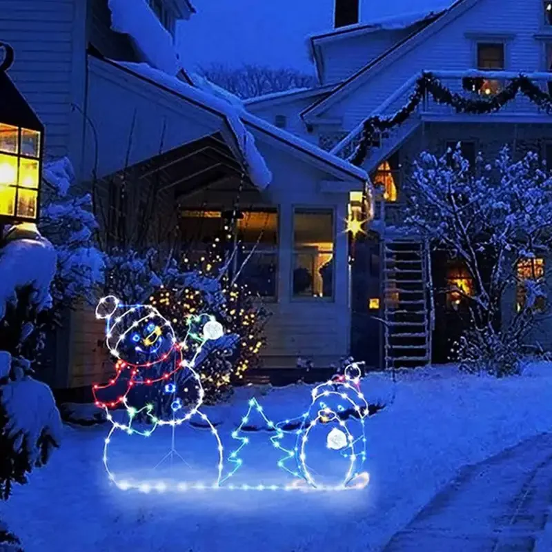 Animated LED Snowman Ornament  - Christmas Lights Outdoor 评论和价格