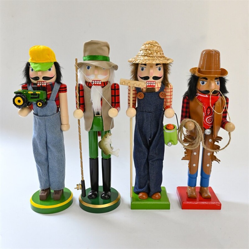 Wooden Nutcracker Soldiers Dri - Nutcracker Figurine 评论和价格