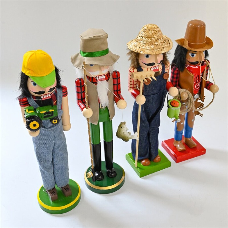 Wooden Nutcracker Soldiers Dri - Nutcracker Figurine 评论和价格