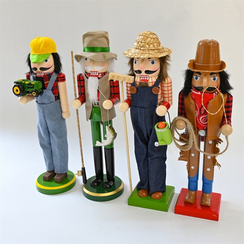 Wooden Nutcracker Soldiers Dri - Nutcracker Figurine 评论和价格
