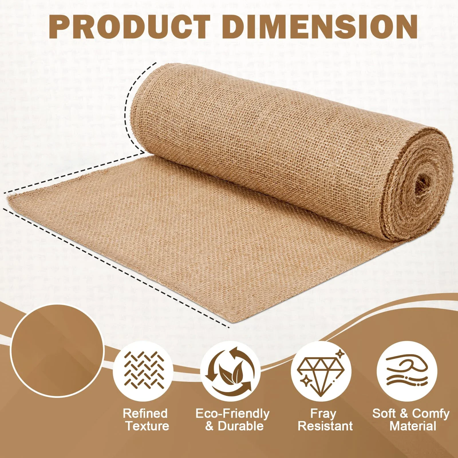 New Desig Beige Burlap Roll 30 - Christmas Table Runner 评论和价格